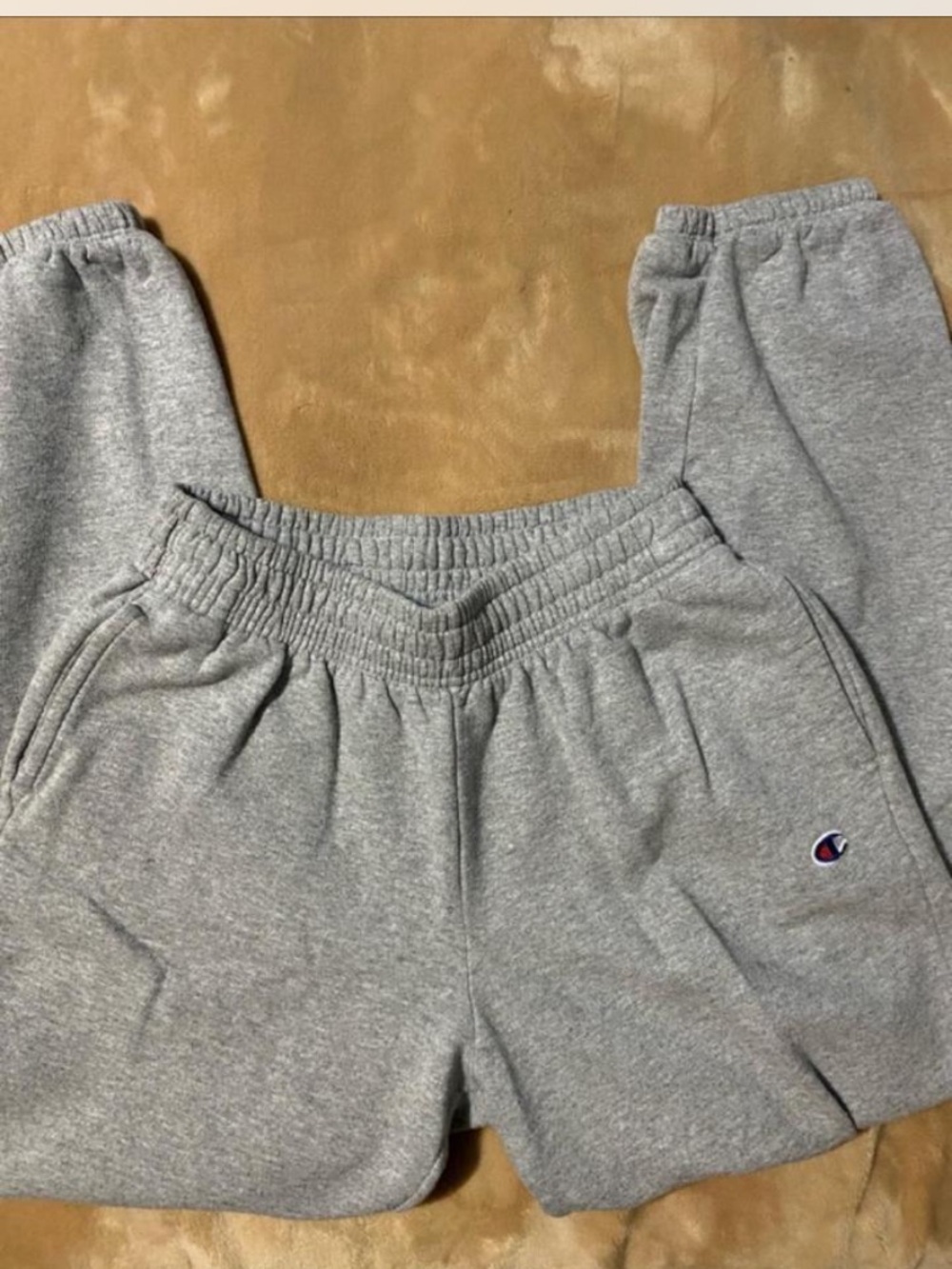 Champion Gray Track Jogger Pants with Elastic Waist Sz S